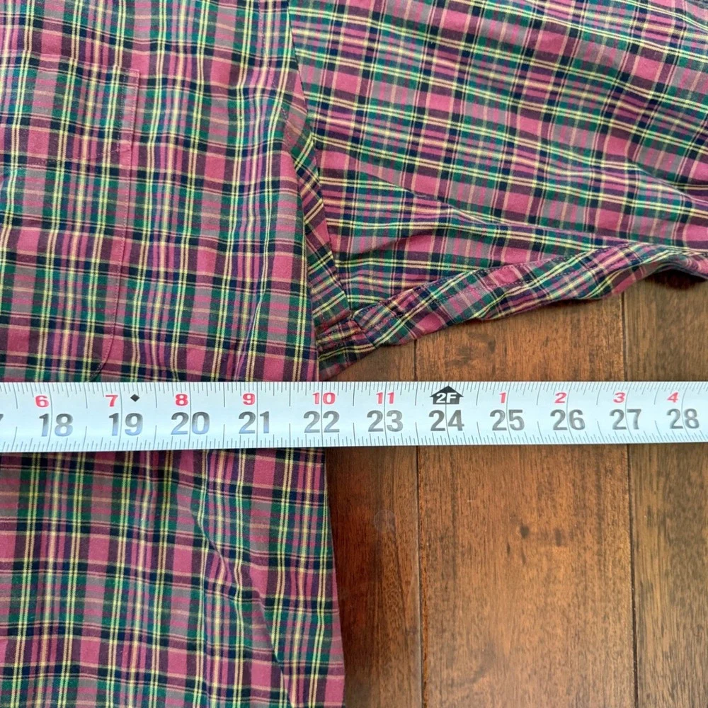 Polo‎ Ralph Lauren Plaid Button Down Shirt Mens Large Cotton Classic Preppy